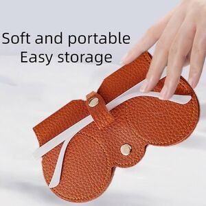 Portable Soft PU Sunglasses Case - Orange